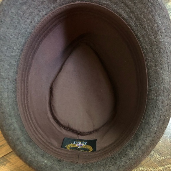 Herschel Hat Co. Brown Wool Fedora Hat, Eclectic Grandpa hat, size M - Picture 5 of 7